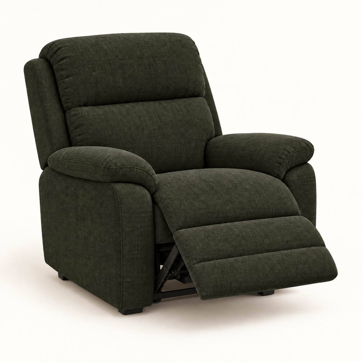 Very dark olive recliner illustration